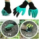Садові рукавички з пластиковими наконечниками Garden Genie Gloves рукавички з кігтями Чорні з зеленим (663247) - зображення 3
