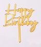 Топпер для торта з каліграфічним написом "Happy Вirthday" (T-112) - зображення 2