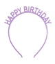 Аксесуар-обруч для волосся "Happy Birthday" ліловий (202033) - зображення 1