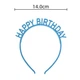 Аксесуар-обруч для волосся "Happy Birthday" 15х14 см голубий (202027) - зображення 2