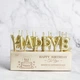 Cвічки для торта золоті літери "Happy Birthday" (CANDLES-1) - зображення 2