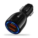 Автомобильное зарядное устройство быстрая зарядка UC5777 Quick Charge 3.0 2 USB порта Black - изображение 1