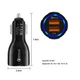 Автомобильное зарядное устройство быстрая зарядка UC5777 Quick Charge 3.0 2 USB порта Black - изображение 3