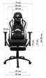 Компьютерное Игровое Кресло Геймерское с Подножкой для Геймера GT Racer X-2534-F Черное / Желтое - изображение 2