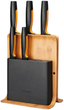 Набор ножей Fiskars FF с бамбуковой подставкой 5 шт (1057552) - изображение 1