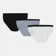 Трусики-слип Manoukian Slips-X3-Femme 12890190-1 S Серый/Чёрный/Белый (3349610012438) - изображение 2