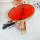 Круглые очки гоглы с пружинами Красный в золоте - изображение 2