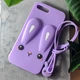 Чохол Funny-Bunny для Iphone 7 Plus / 8 Plus бампер гумовий заєць Бузковий - зображення 1
