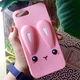 Чохол Funny-Bunny для Iphone 7 Plus / 8 Plus бампер гумовий Рожевий заєць - зображення 2