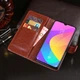 Чехол Idewei для Xiaomi Mi 9 Lite / Mi CC9 книжка кожа PU коричневый - изображение 3