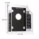 Перехідник для установки другого HDD SSD диска SATA 3 в відсік DVD приводу ноутбука OptiBuy 12,7 мм (caddy-12.7) - зображення 4