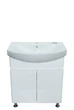 Тумба Bianco с умывальником Runa 60 (Kolo) (2 фасада) белая - изображение 3