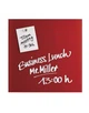 Доска стеклянная магнитно-маркерная 400x400 Magnetoplan Glassboard-Red (13401006) - изображение 1