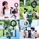 Комплект блогера Puluz PKT3025L 4в1 (кольцевой свет, крепление, держатель для телефона, микрофон) - изображение 11
