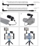 Комплект блогера Puluz PKT3023 4в1 (свет, крепление, держатель для телефона, микрофон) - изображение 8