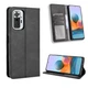 Чехол-книжка Deexe Retro Style для Xiaomi Redmi Note 10 Pro - Black - изображение 7