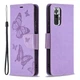 Чехол UniCase Butterfly Pattern для Xiaomi Redmi Note 10 Pro - Purple - изображение 2