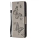 Чехол-книжка с рисунком UniCase Butterfly Pattern для Xiaomi Redmi Note 10 Pro - Grey - изображение 3