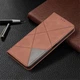 Чехол UniCase Geometric Pattern для Xiaomi Redmi Note 10 Pro - Coffee - изображение 2