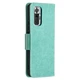 Чехол-книжка с рисунком UniCase Butterfly Pattern для Xiaomi Redmi Note 10 Pro - Green - изображение 4