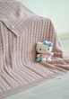 Плед Прованс Soft косы 90x130 см Пудра (4823093410381) - изображение 2