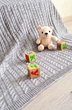 Плед Прованс Soft косы 90x130 см Серый (4823093410473) - изображение 1