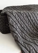 Плед Прованс Soft косы 90x130 см Графит (4823093417588) - изображение 1