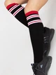 Гетры Sewel GW571 50 см Черные/Красные/Ярко-белый (Sew2000000124414) - изображение 1