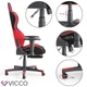 Геймерское кресло, Vicco Alpha, черно-красное - изображение 10