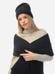 Комплект (шапка + шарф) женский SVTR 933 One Size Черный (0933000011) - изображение 2