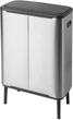 Бак для мусора Brabantia Bo Touch Bin Hi двухсекционный 2х30 л Матовый стальной (130649) - изображение 3