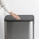 Бак для мусора Brabantia Bo Touch Bin Hi двухсекционный 2х30 л Матовый стальной (130649) - изображение 5