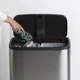 Бак для мусора Brabantia Bo Touch Bin Hi двухсекционный 2х30 л Матовый стальной (130649) - изображение 6