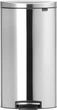 Відро для сміття Brabantia Pedal Bin FlatBack 30 л Матове сталеве (482007) - зображення 1