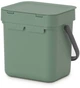 Ведро мусорное Brabantia Sort & Go 3 л Темно-зеленое (129865) - изображение 3