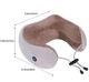 Массажер для шеи автомобильный U-Shaped Massage Pillow подушка массажная для путешествий на батарейках - изображение 2