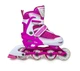 Ролики дитячі розсувні Caroman Sport PINK розмір 27-31 Рожеве переднє колесо світиться - зображення 3