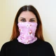 Защитная бафф маска на лицо 4Profi New Year Pink размер S 14790_2 - изображение 3