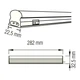 Светильник светодиодный линейный настенно-потолочный LED Horoz Electric SIGMA-4 30см 4W 6400K 052-001-0030 - изображение 2