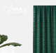 Дизайнерская портьера Glammy Room99 140 х 250 см (Z/T/Glammy) Dark Green - изображение 3