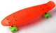 Скейтборд Пенни борд Penny Board 22" ORANGE Оранжевый Светящиеся колеса зеленые - изображение 6