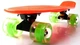 Скейтборд Пенни борд Penny Board 22" ORANGE Оранжевый Светящиеся колеса зеленые - изображение 7