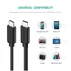 Дата кабель USB-C to USB-C 2.0m US286 3A Black Ugreen (10306) - изображение 3