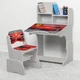 Дитяча парта зі стільчиком W 2071-63-5 (RU) Bambi. Ferrari Сірого кольору - зображення 1