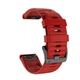 Ремінець для Garmin Fenix 6/ 8-47 мм/ 7 Pro/ 7/ 5 Plus/ 5/ Forerunner 970/ 965/ 955/ 945/ Tactix 8 - 47 мм/ Epix Pro 2 - 47 мм/ Instinct/ Marq 2/ Quatix - Red QuickFit Silicone 010-70002-09 - зображення 2
