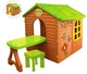 Дитячий будиночок садовий ігровий пластиковий Mochtoys столик, стілець 11045 - зображення 2