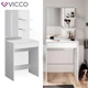 Мини столик с зеркалом Vicco Isabelle 60х140, белый - изображение 5