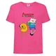 Футболка детская Время Приключений 0013 (Adventure Time) розовая (ADT pnc 0013) 152 см - изображение 1