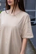 Оверсайз Футболка Without Woman S/M Beige - зображення 2