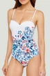 Купальник слитный push up Marc & Andre 42D/S Белый микс (70964) - изображение 3
